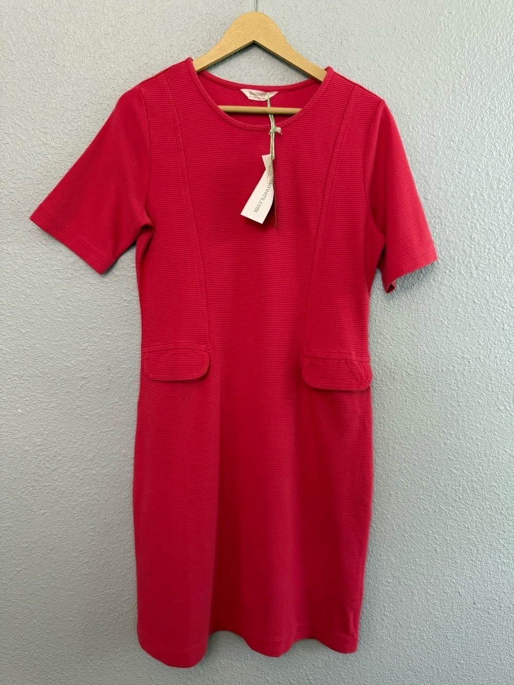 NWT Woolovers Ottoman Rib Jersey Dress size 8 - Picture 3 of 6